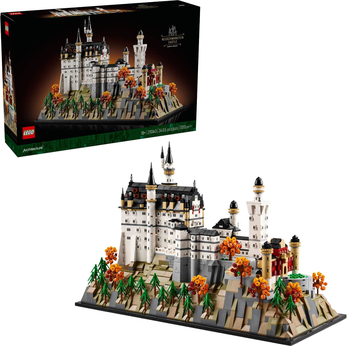 LEGO - Architecture Neuschwanstein Castle 21063 - Front_Zoom