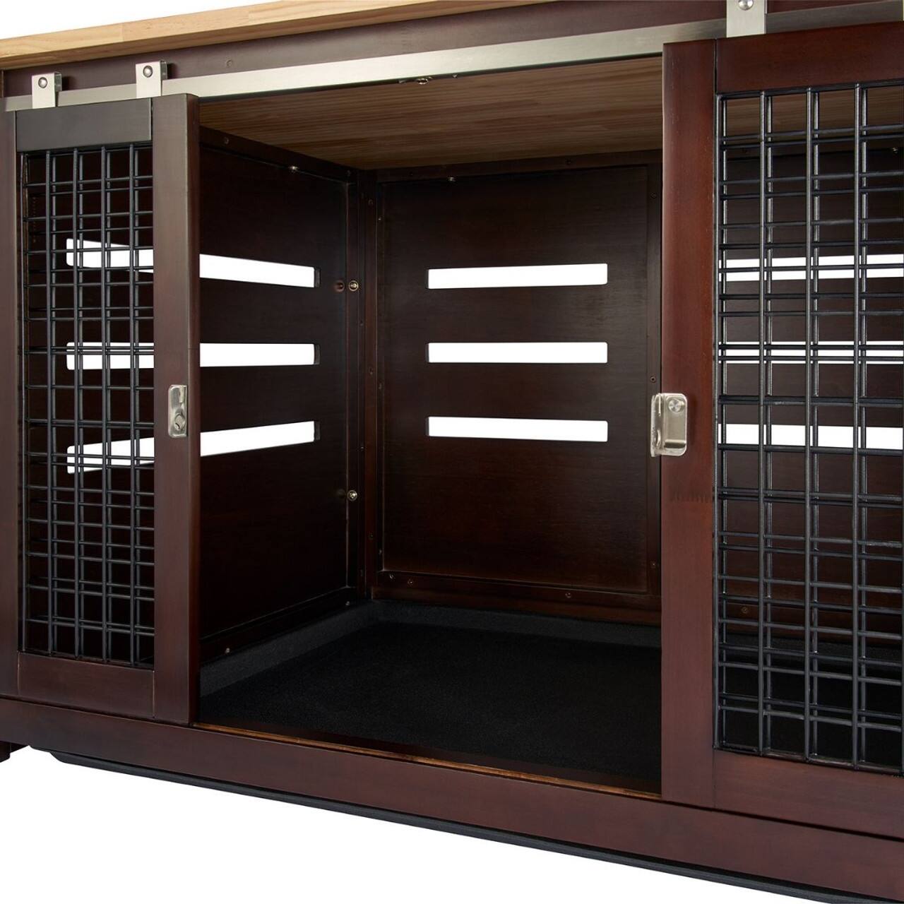 Alt View 18. TRINITY - 40" Espresso Brown Pet Crate Accent Table - Espresso Brown.