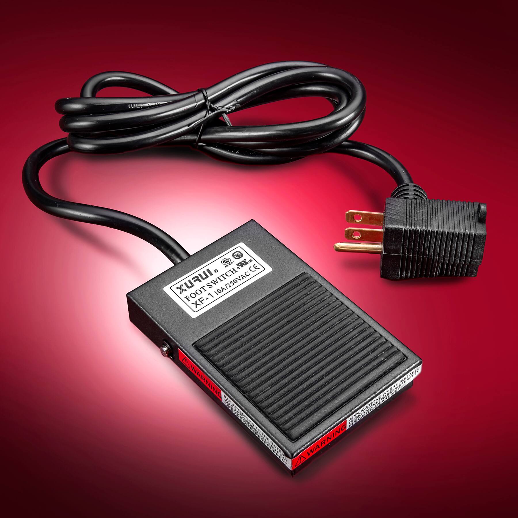 CGC NATURARY @ CE XURUI FOOT SWITCH 1 XF-1 10A/250VAC (C) WARNING