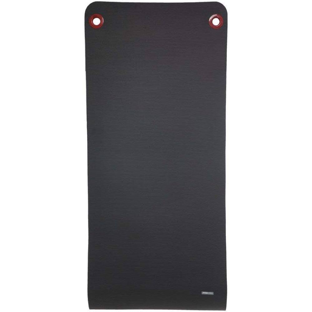 Alt View 2. Power Systems - Premium Hanging Exercise Mat, 56" x 23" x 0.38" Thick Foam Yoga Mat - Jet Black.