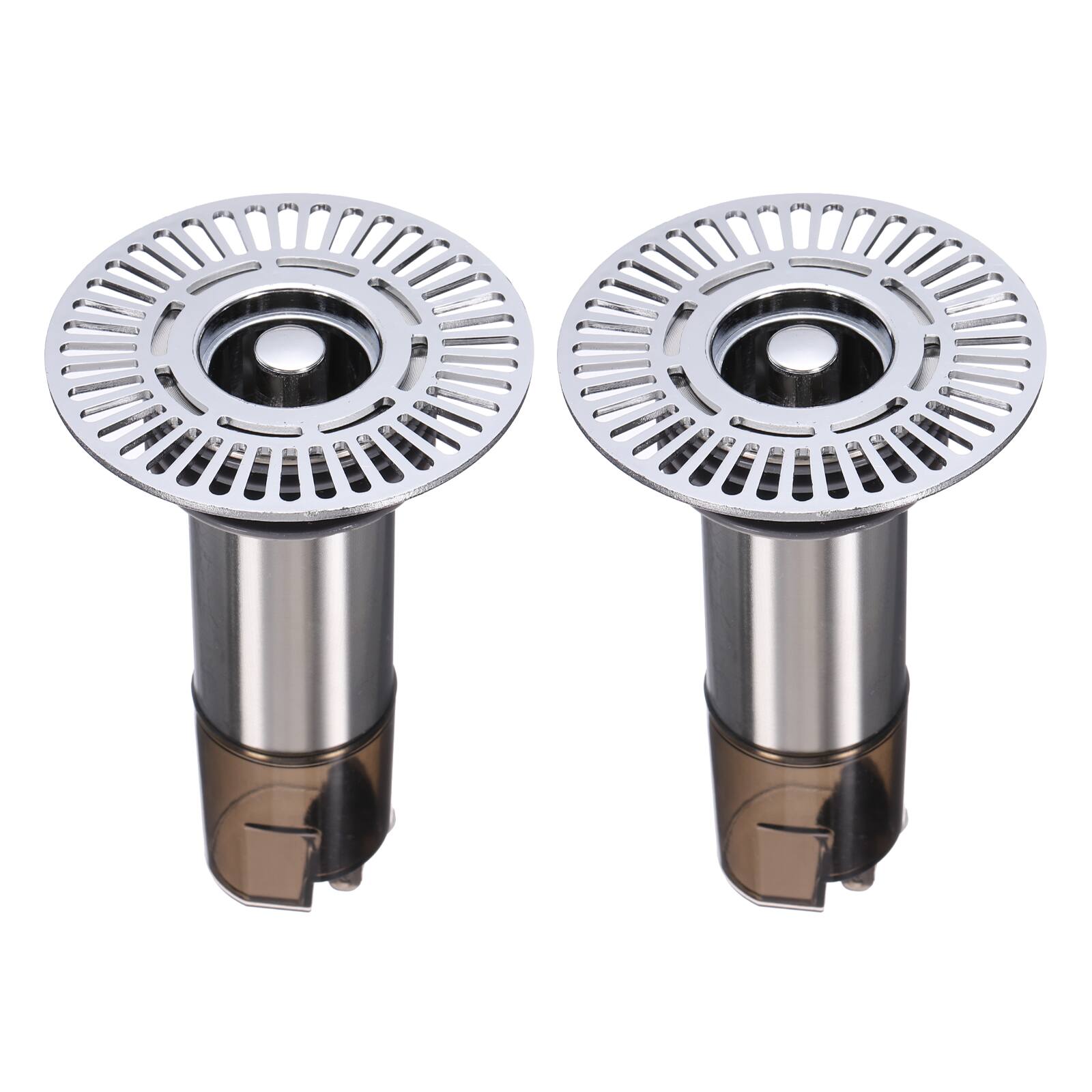 "Unique Bargains - 2pcs Extended Anti Odor Shower Floor Drain, 4.3"" H Drain Backflow Preventer w/ Hair Catcher for Bathroom Laundry Kitchen - Gray" price history on PriceWatchPro