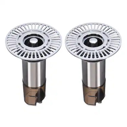 Front. Unique Bargains - 2pcs Extended Anti Odor Shower Floor Drain, 4.3" H Drain Backflow Preventer w/ Hair Catcher for Bathroom Laundry Kitchen - Gray.