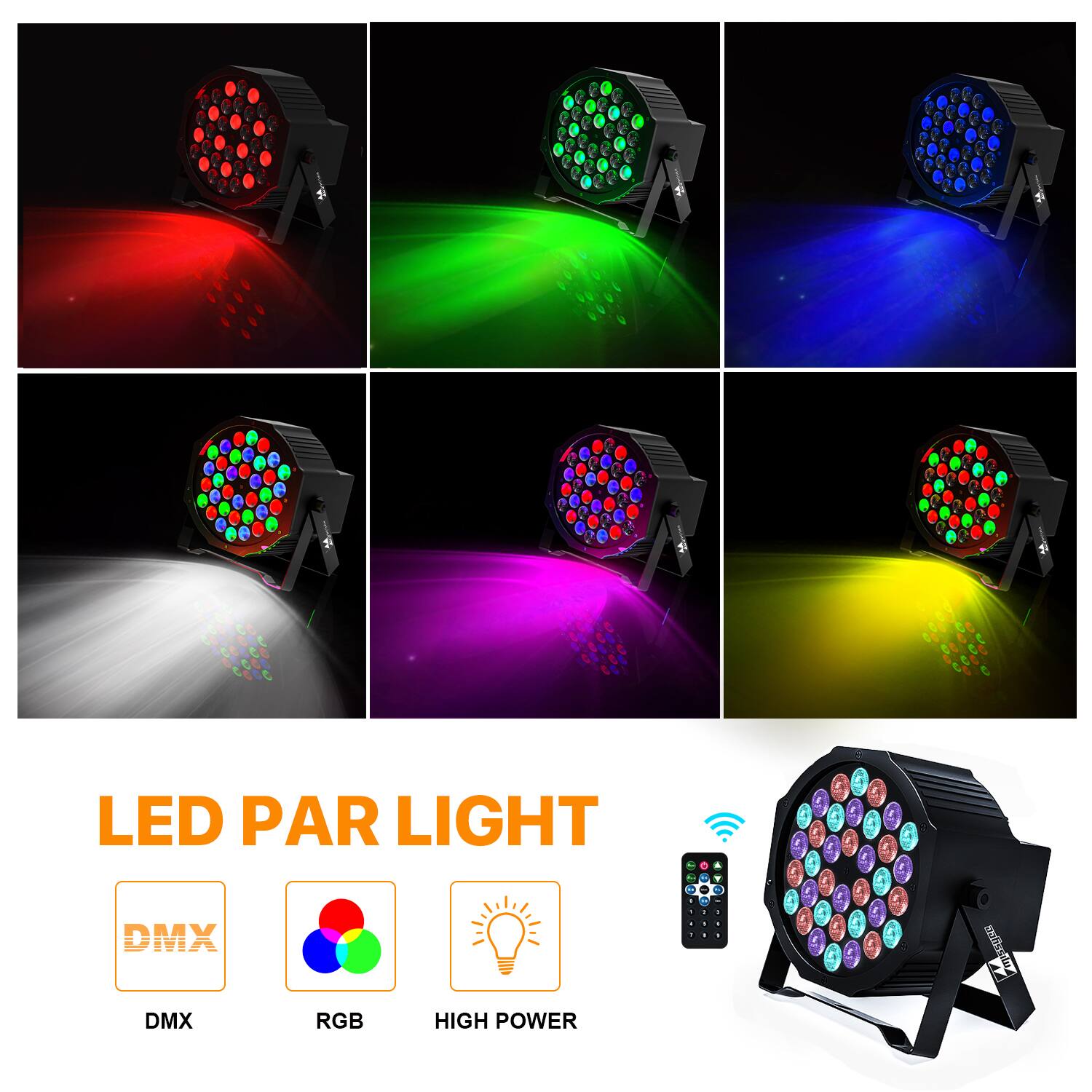 LED PAR LIGHT  
DMX  
RGB  
HIGH POWER