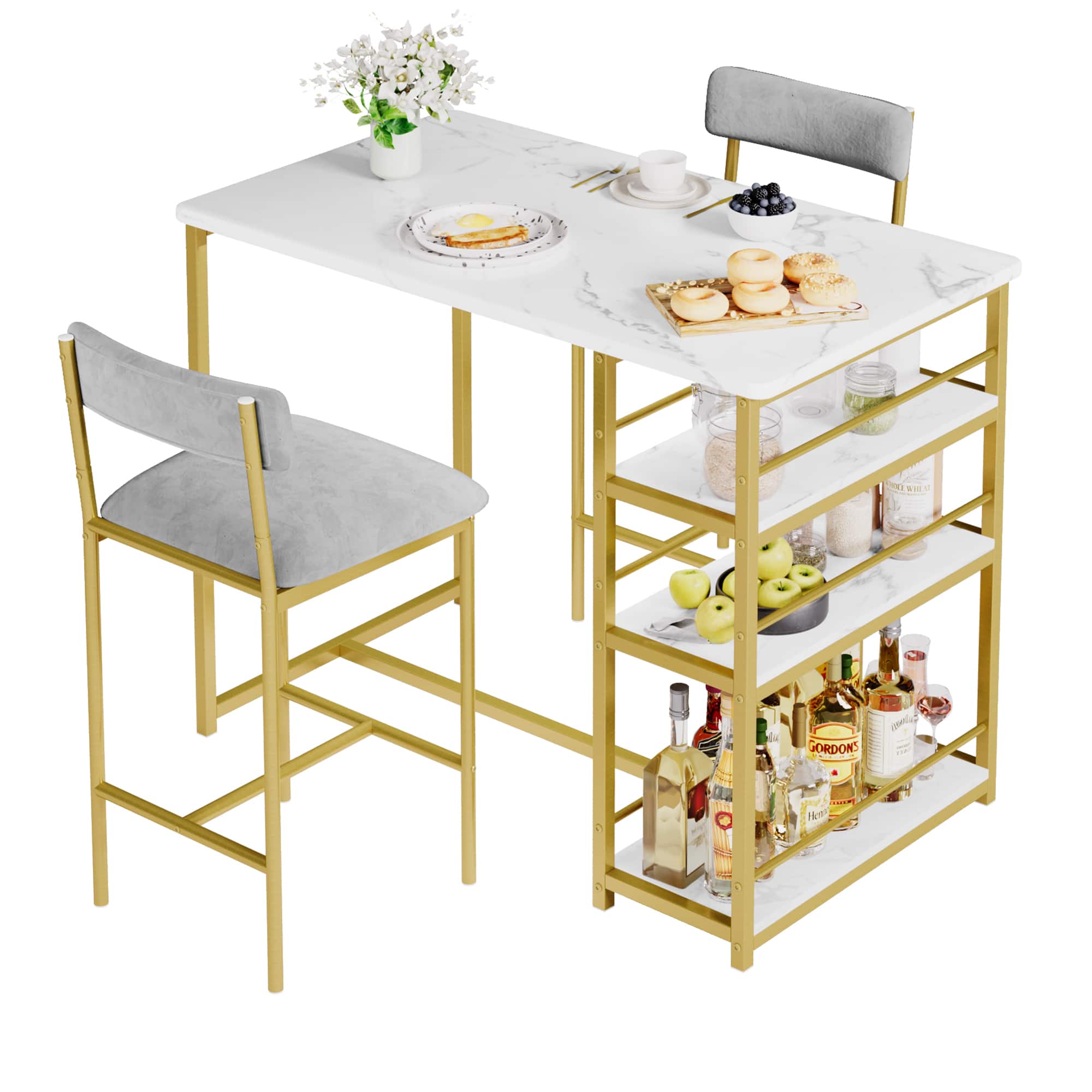Jojoka - Kitchen Table Kitchen Table Set Dining Table and Chairs for Dining Room, Home Office, Living Room - Multiple colors