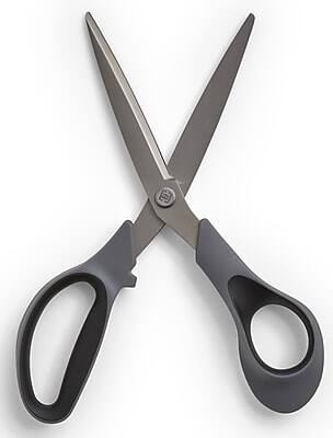 Alt View 2. TRU RED - 8" Titanium Coated Scissors, Straight Handle, 2/Pack - Gray.
