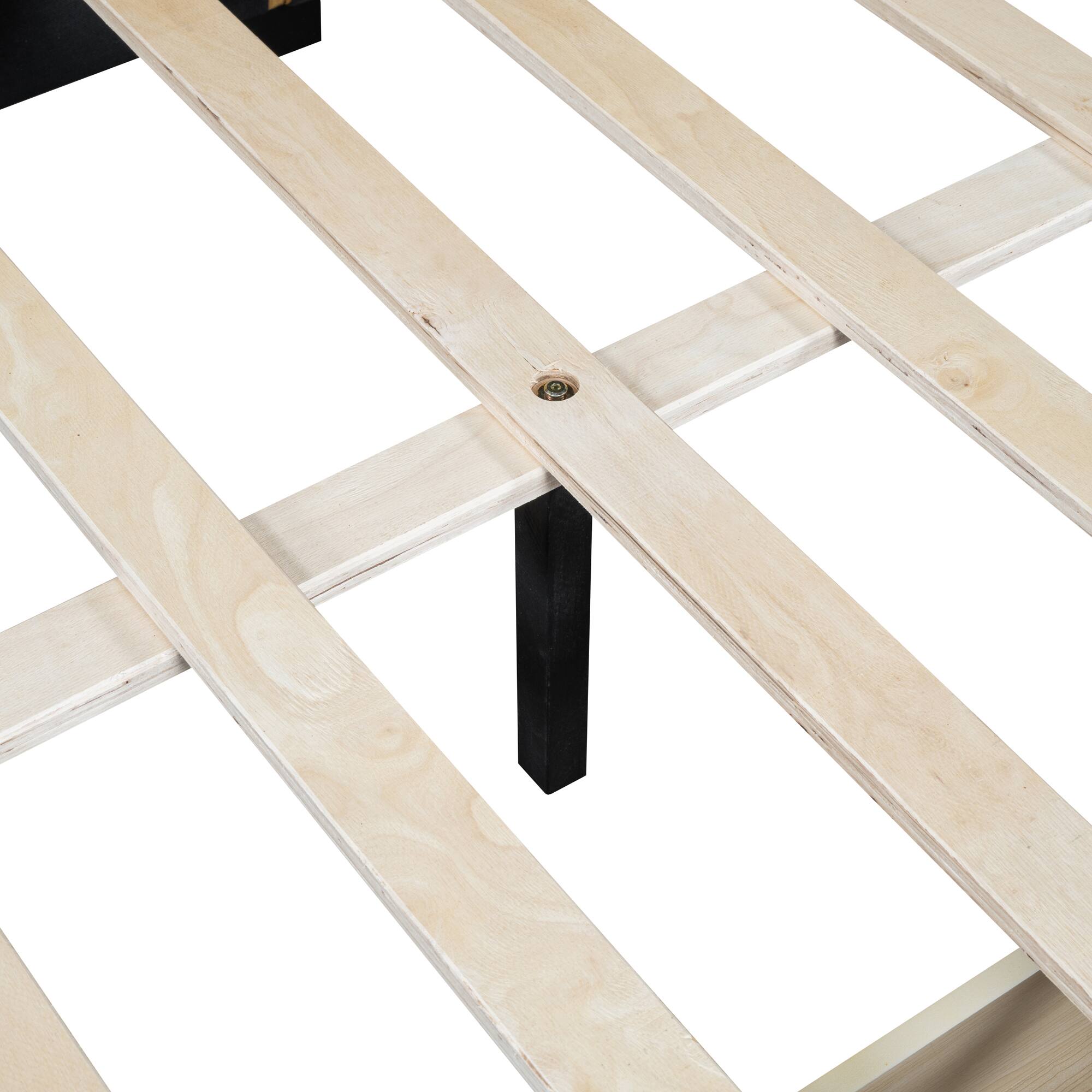 Alt View 8. Tiramisubest - Full Size Upholstered Daybed with 2 Storage Drawers Sofa Bed Frame No Box Spring Needed, Linen Fabric (Yellow) - Yellow.