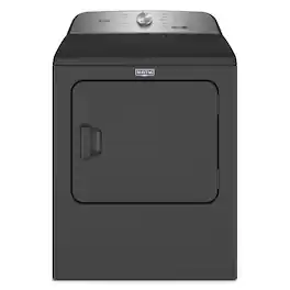Maytag - 7.0 Cu. Ft. Electric Dryer with Steam and Pet Pro System - Volcano Black