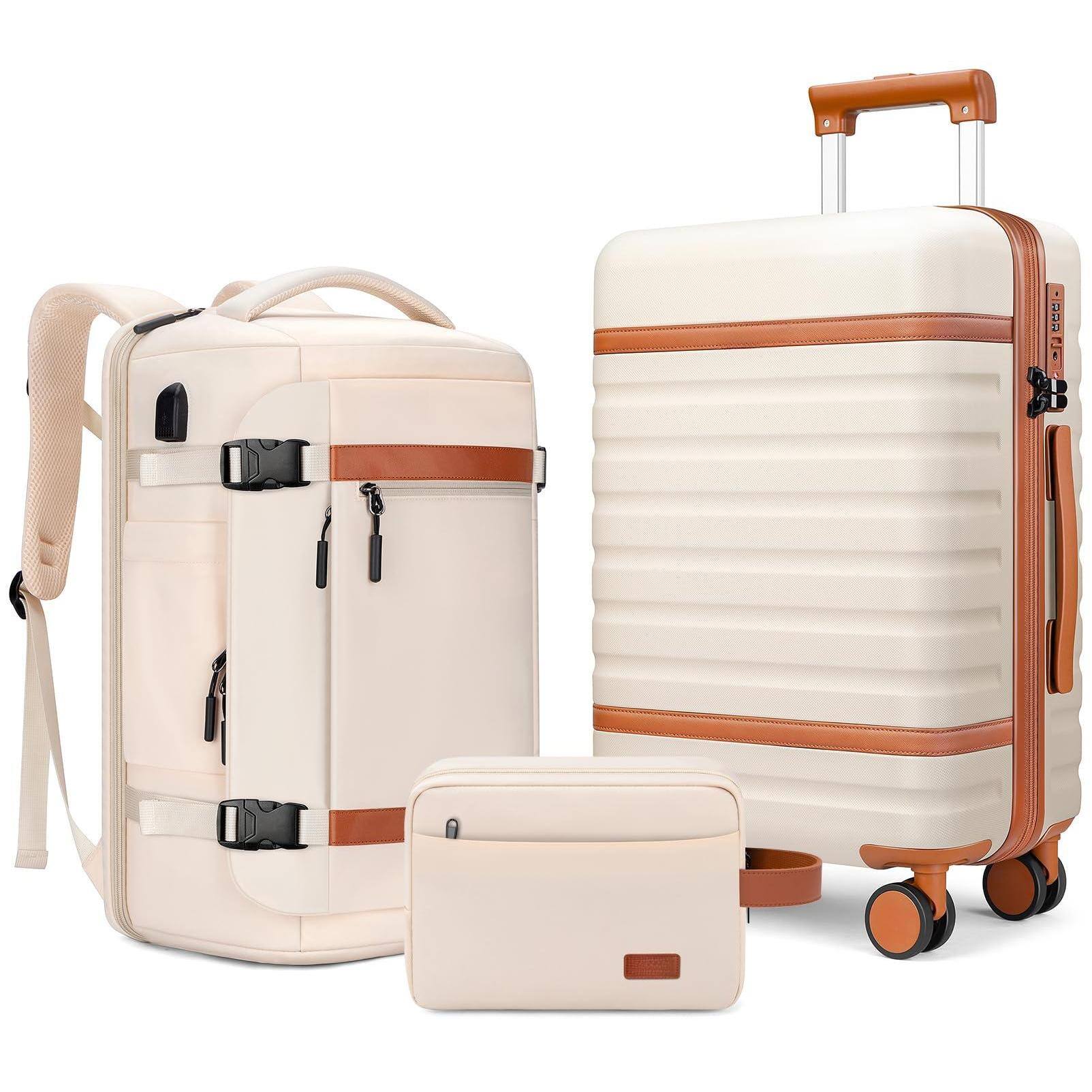 Beige-3 Piece Set (20inch)