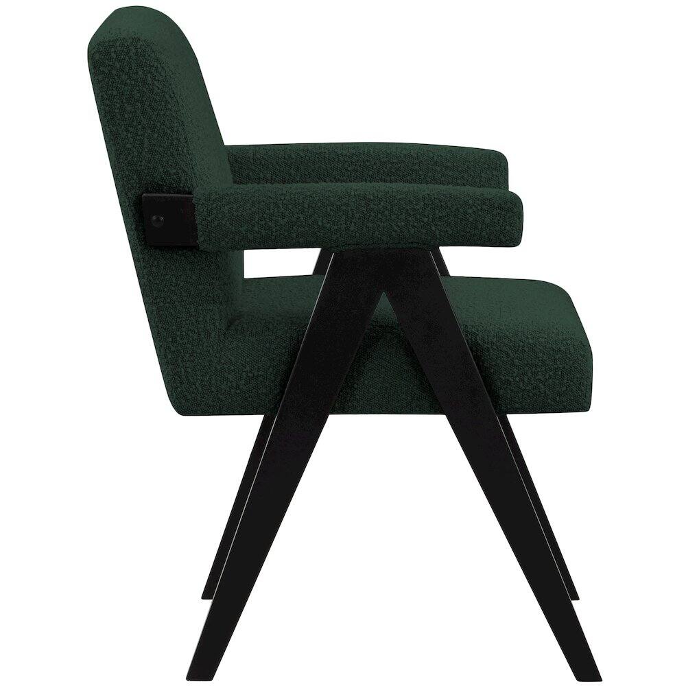 Alt View 3. Meridian Furniture - Woodloch Green Boucle Fabric Accent Chair - Green.