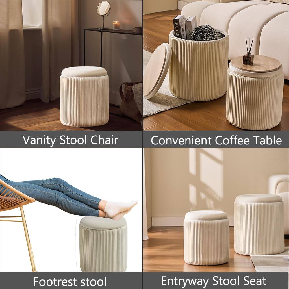 - Vanity Stool Chair
- Convenient Coffee Table
- Footrest Stool
- Entryway Stool Seat