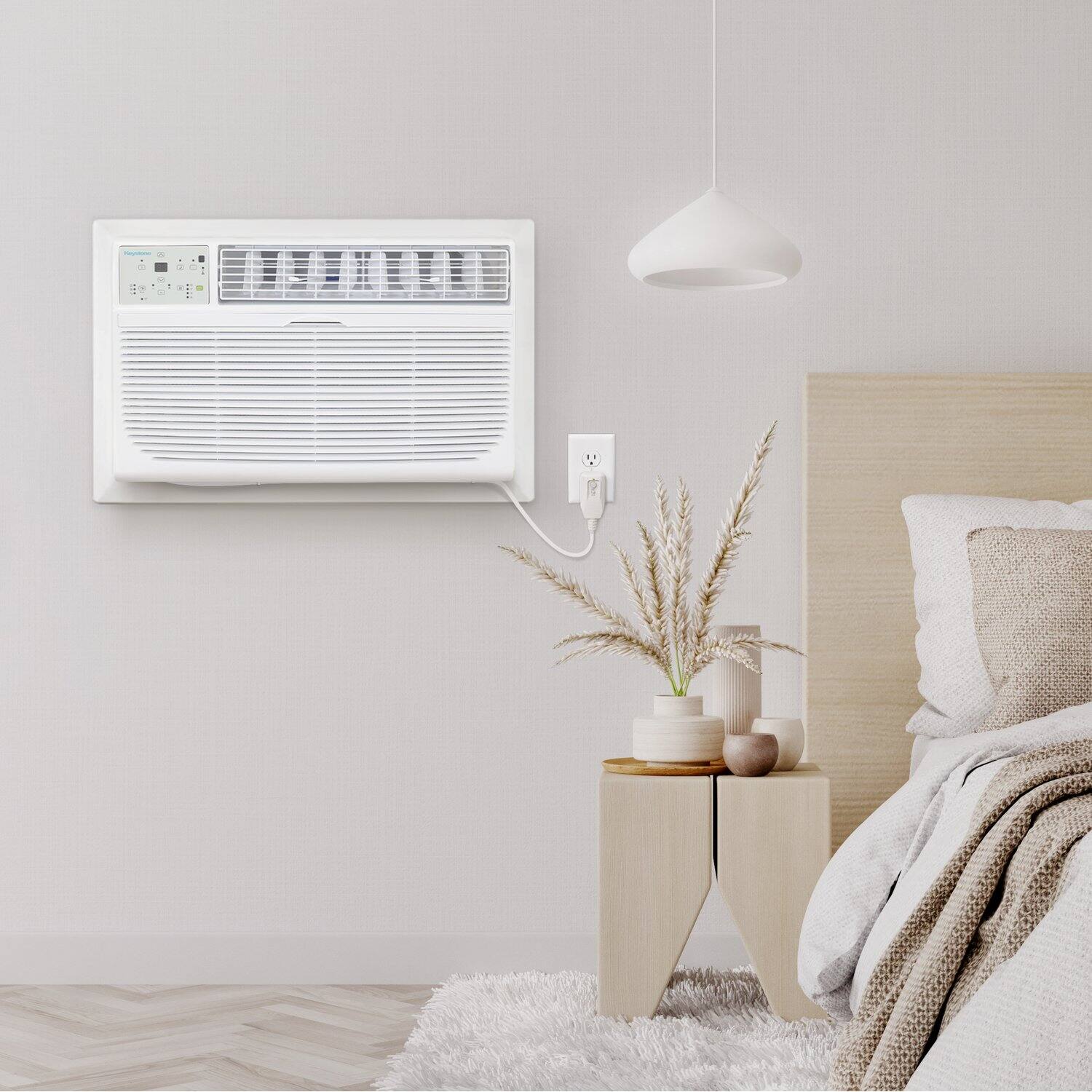 Alt View 26. Keystone - 14,000 BTU 230V Through-the-Wall Air Conditioner with Follow Me LCD Remote Control - White.
