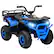 Front. Qaba - 12V Kids ATV, 4 Wheeler Quad, 3.7Mph Battery Powered w/4 Suspension Wheels, Storage Basket, LED Lights, Music USB.