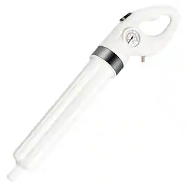 FEIYABDF - Bathroom Manual High Pressure Air Toilet Plunger for Unclogging Pipes - White