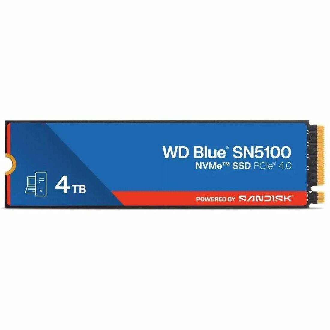 4 TB WD Blue SN5100 NVMe™ SSD PCIe 4.0 POWERED BY SANDISK
