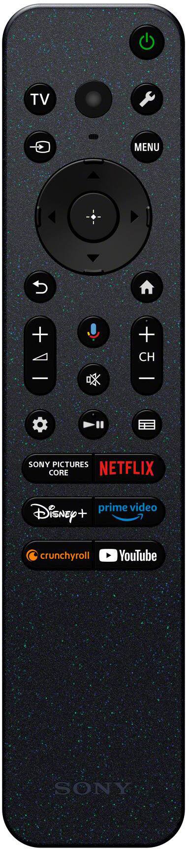 TV MENU + + CH
SONY PICTURES CORE
NETFLIX
prime video
Disney+
crunchyroll
YouTube
SONY