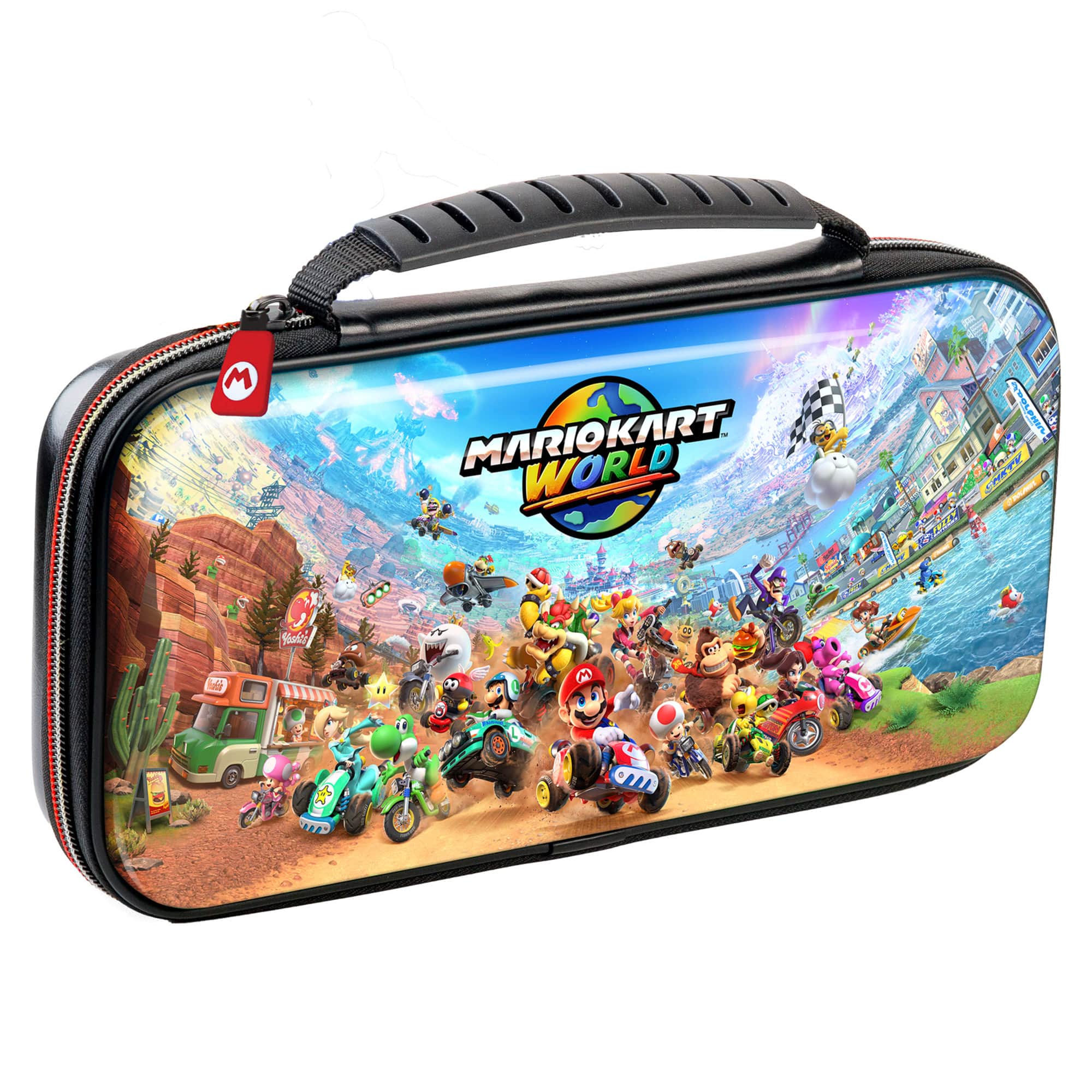 RDS Industries Nintendo Licensed Game Traveler Deluxe Mario Kart World Case - Black INTERNATIONAL SHIPPING