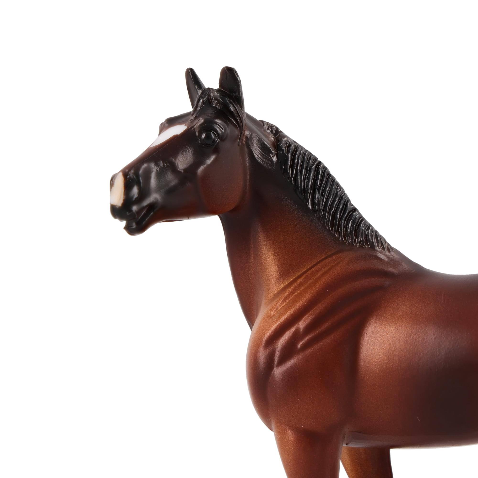 Alt View 3. Breyer - Breyer Stablemates Horse Crazy 1:32 Scale Model Horse | Quarter Horse - Purple.