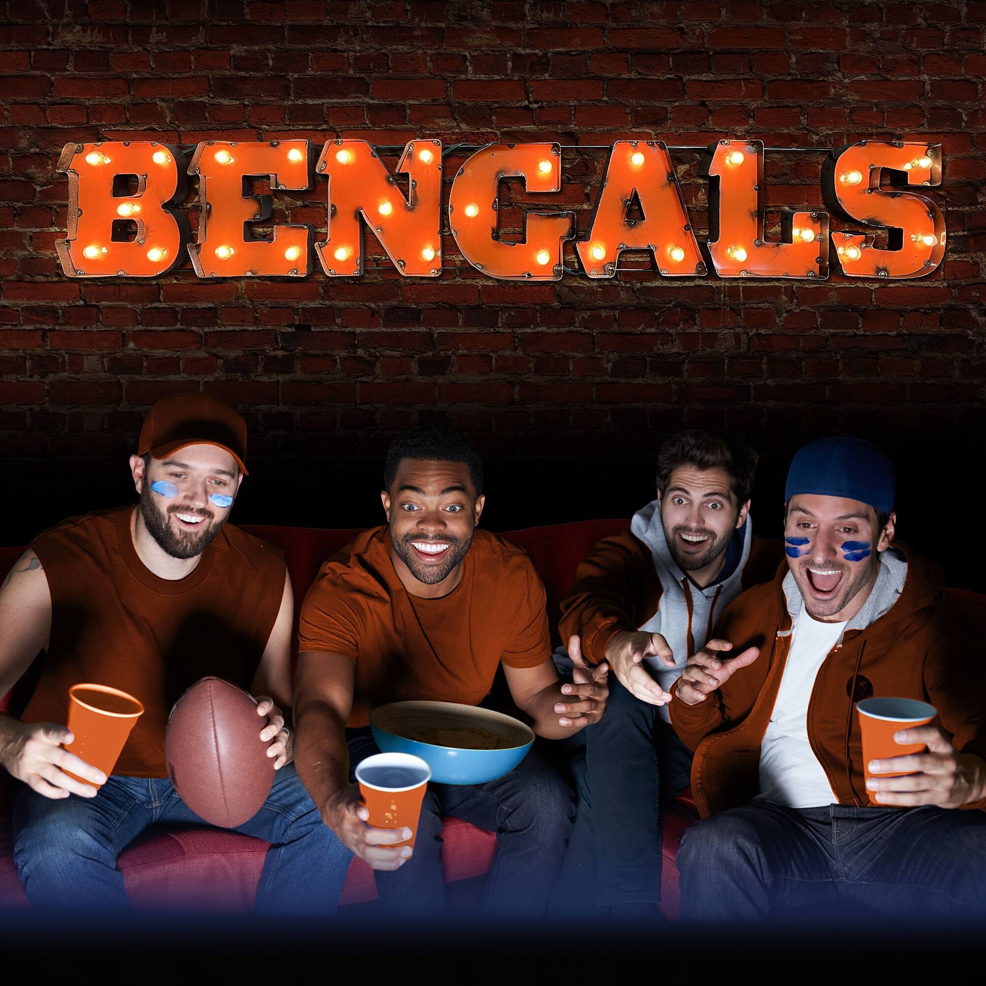 Alt View 2. Imperial - Cincinnati Bengals 9" x 47" Recycled Metal Sign - Multicolor.