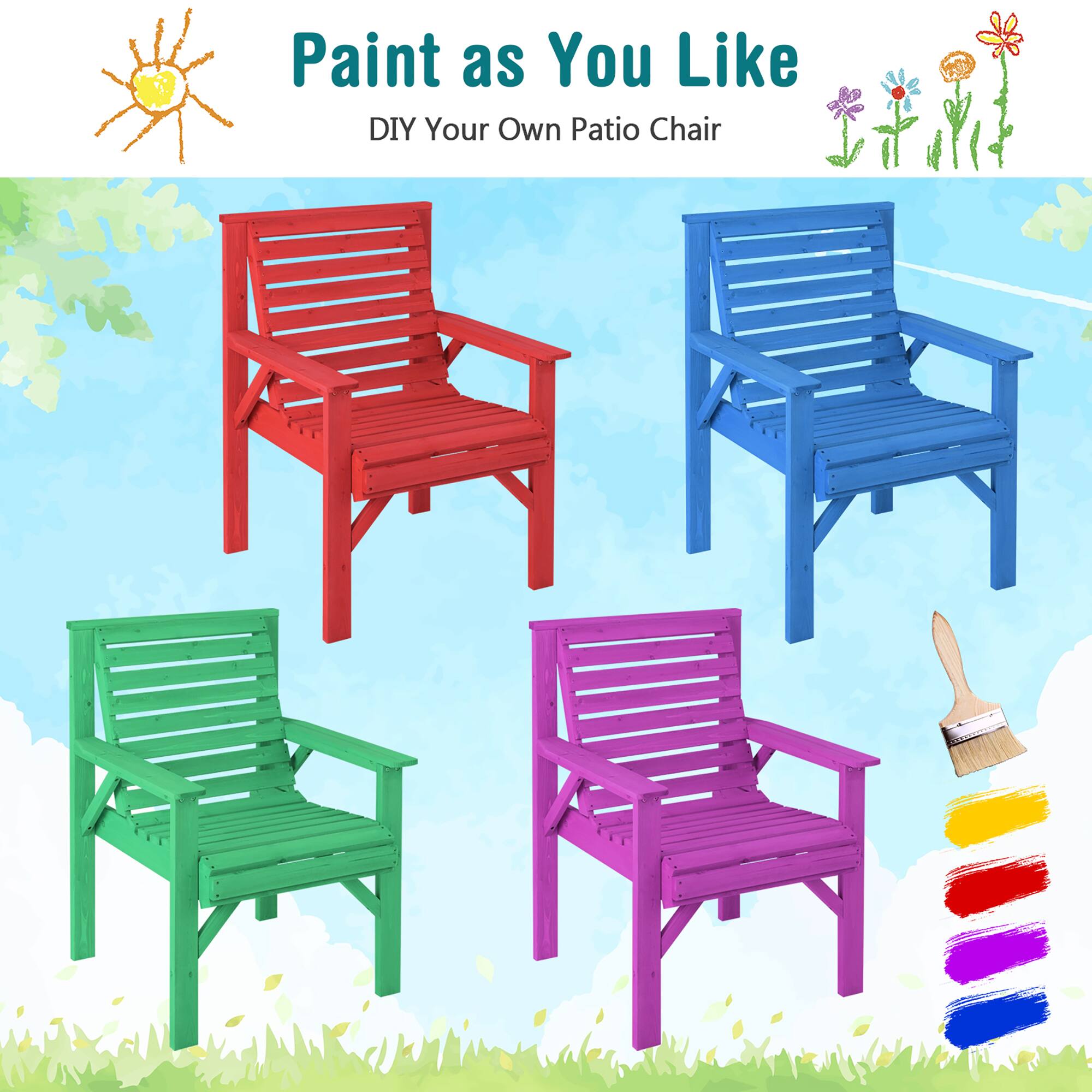 Paint as You Like  
DIY Your Own Patio Chair