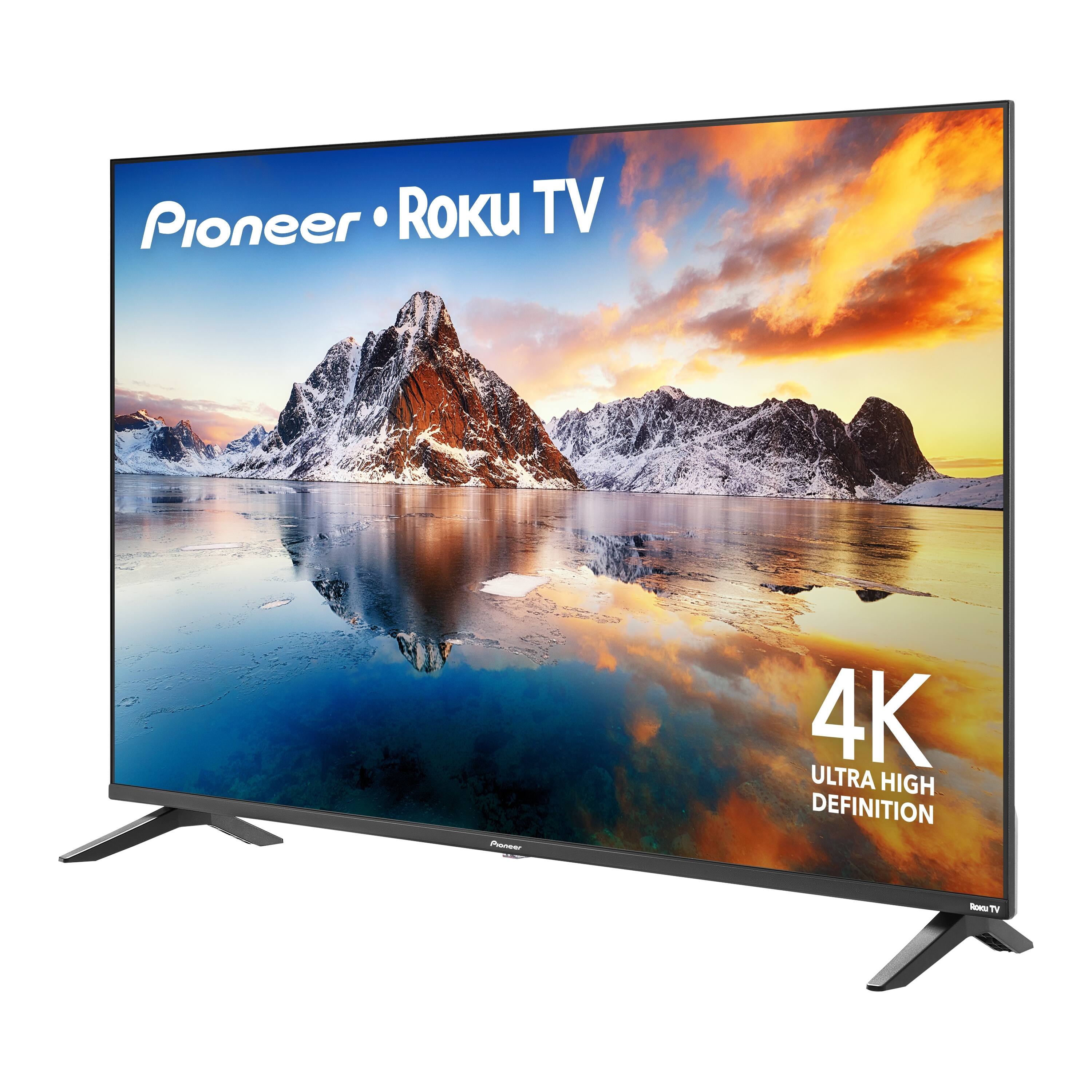 Pioneer RoKu TV - 4K ULTRA HIGH DEFINITION on a TV.
