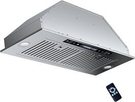 Circus Cirle - 35 inches - Recirculating - Range Hood Insert - Silver