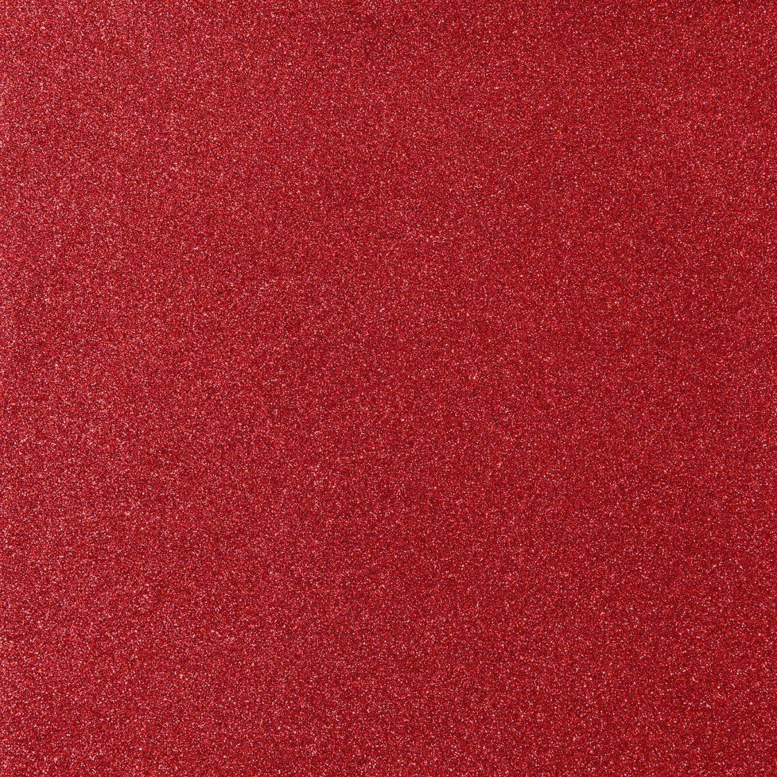 Alt View 6. Cricut - Glitter Value Iron-on Heat Transfer Vinyl - 10 in x 8 ft - Red.