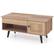 Back. Costway - Lift Top Coffee Table with Storage Hidden Compartment Cabinet & Open Shelf Natural - Natural.