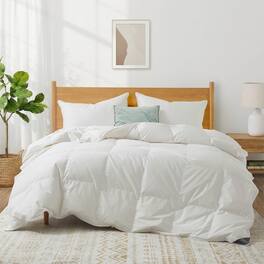 Puredown - Luxurious 800 Fill Power 100% Organic Cotton 90% Down Comforter Duvet Insert, Full/Queen - Lightweight