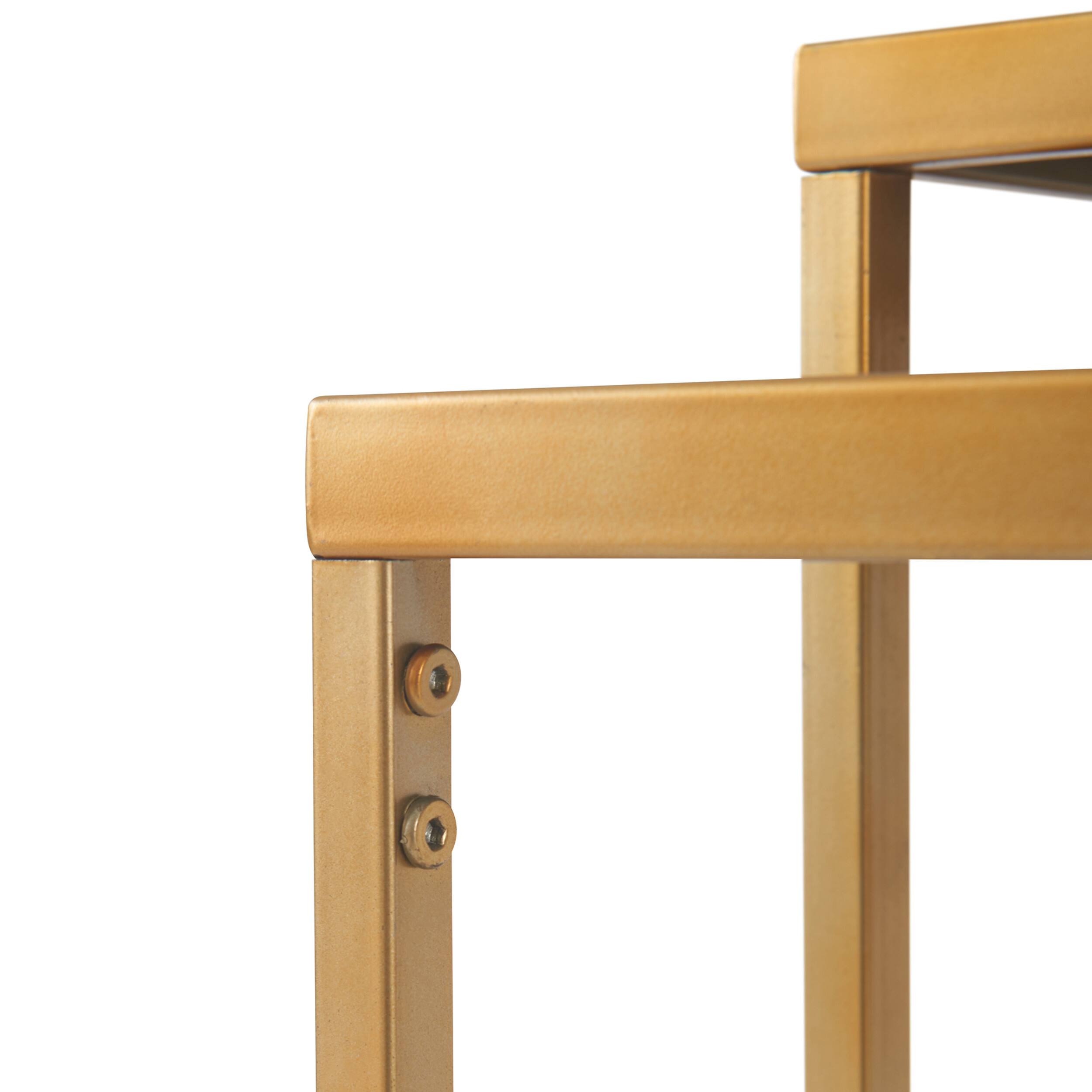 Alt View 12. Finch - Friedman Nesting Accent Tables Set of 2 - Gold.