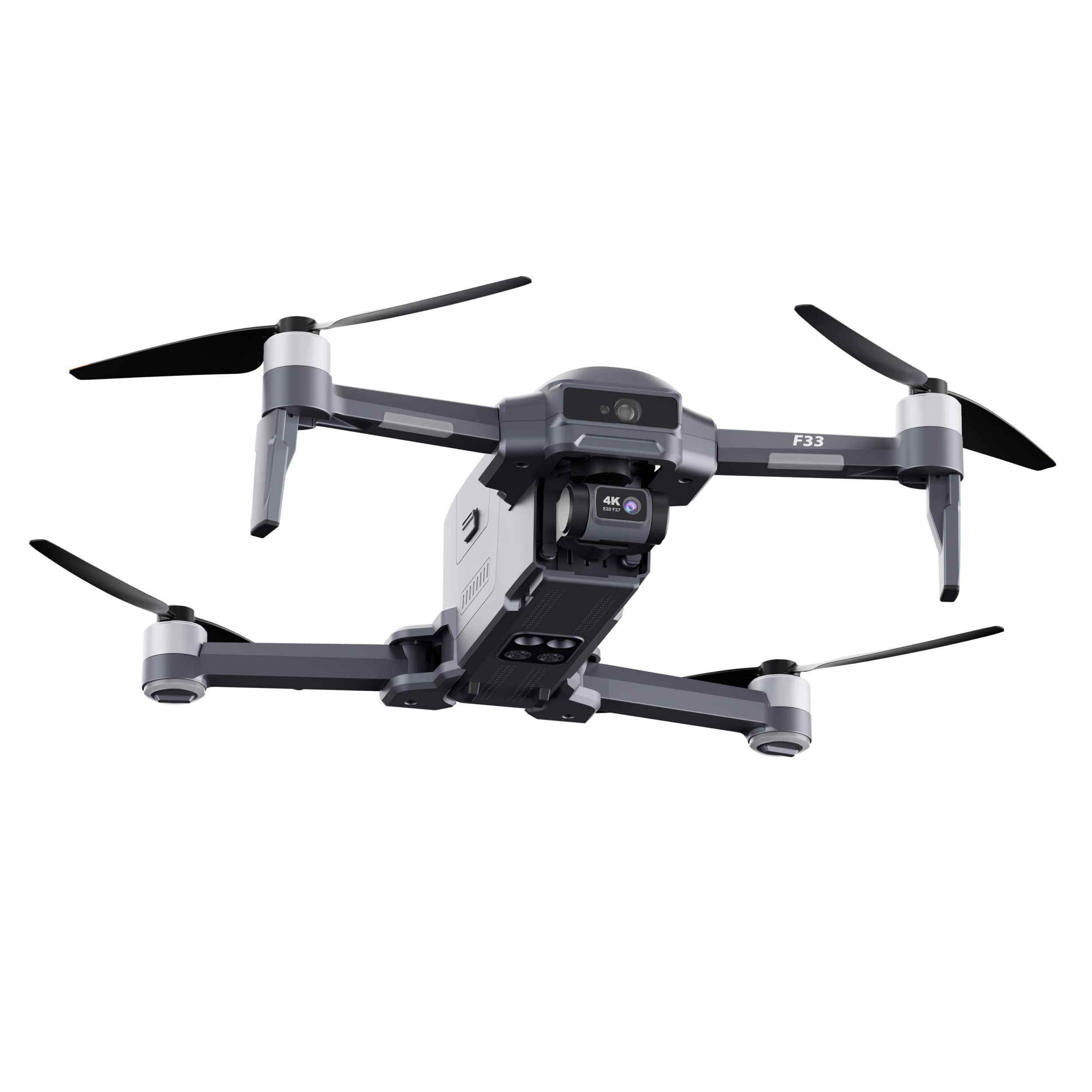 Alt View 2. Contixo - F33 Vortex 4K GPS Drone with 2-Axis Gimbal, 6KM Range, 40-Min Flight, 5.5" HD Screen & Brushless Motor - Dark gray.