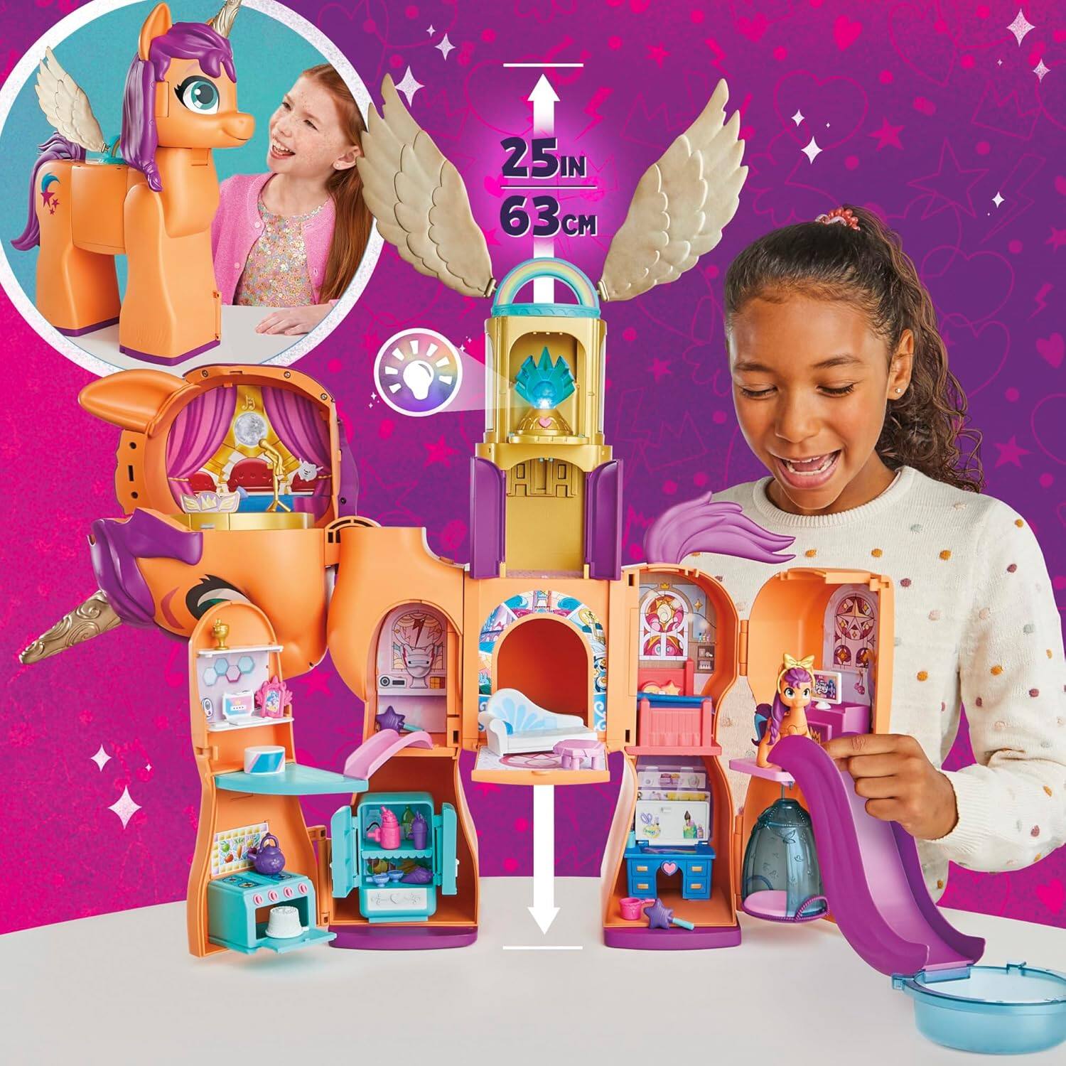 Alt View 1. Hasbro - Sunny's Playset Reveal, 25-Inch-Tall Transforming Doll Playsets and Interactive Toys for 5 Year Old.
