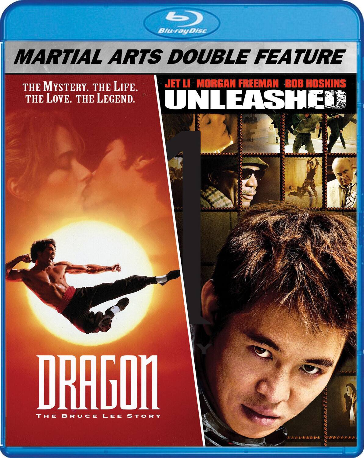 Front. Martial Arts Double Feature: Dragon: The Bruce Lee Story / Unleashed   - BLU-RAY.