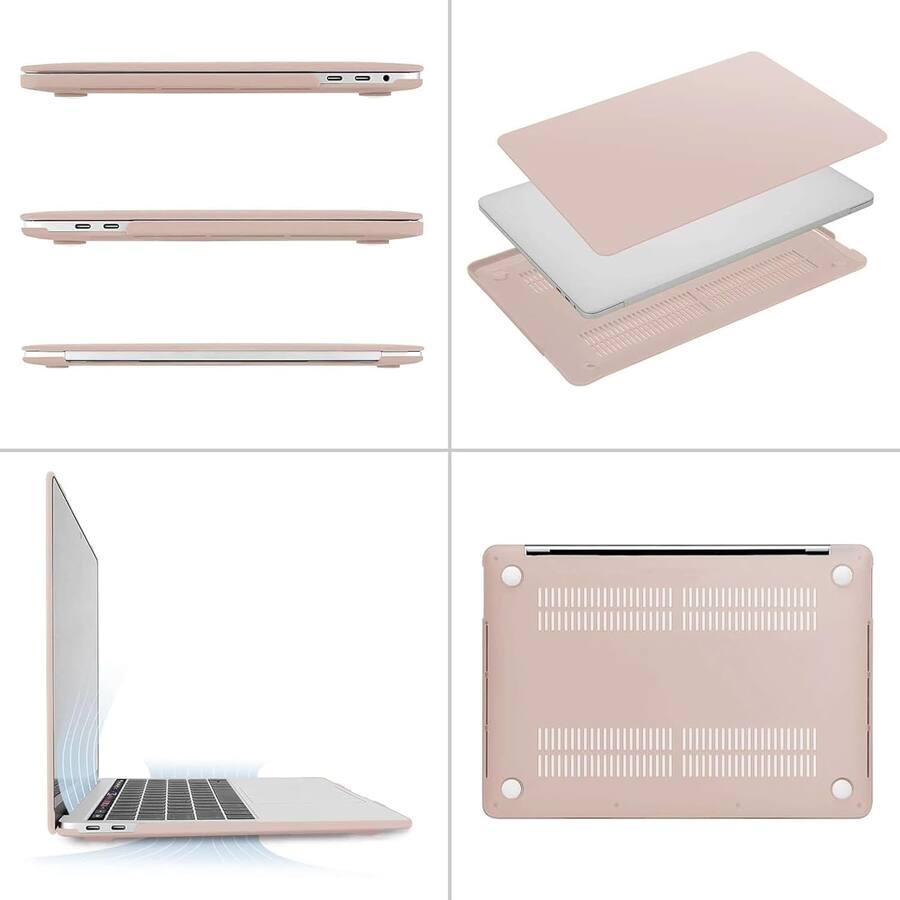 mosiso 4IN1 Hard Shell Kit for MacBook Pro 13 inch Case M2 A2338 M1 ...