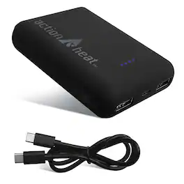 ActionHeat - Black 10000mAh Quick Charge Power Bank Kit - Black
