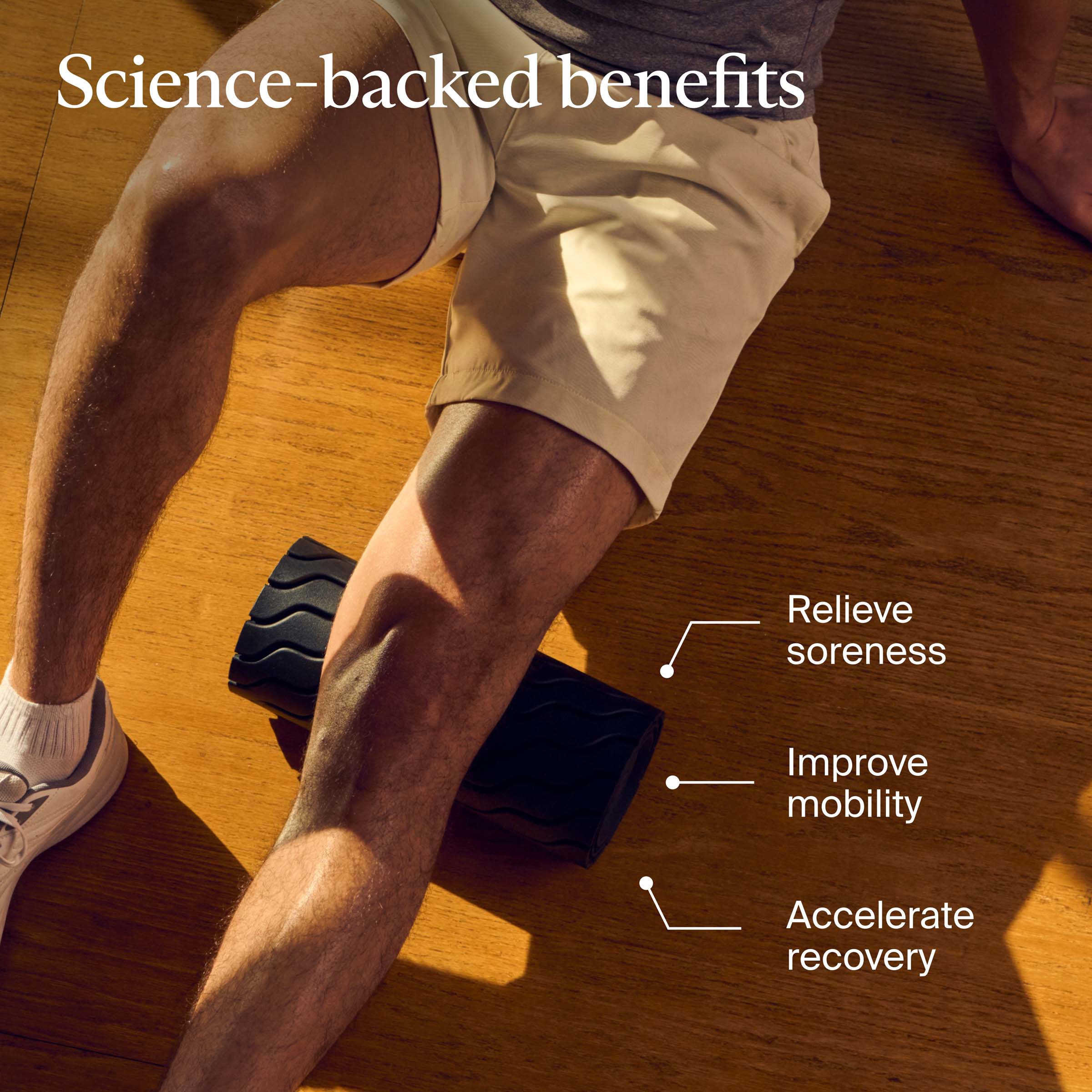 Alt View 12. Therabody - Therabody - WaveRoller - Vibrating Foam Roller For Large Muscle Groups -Black - Black.