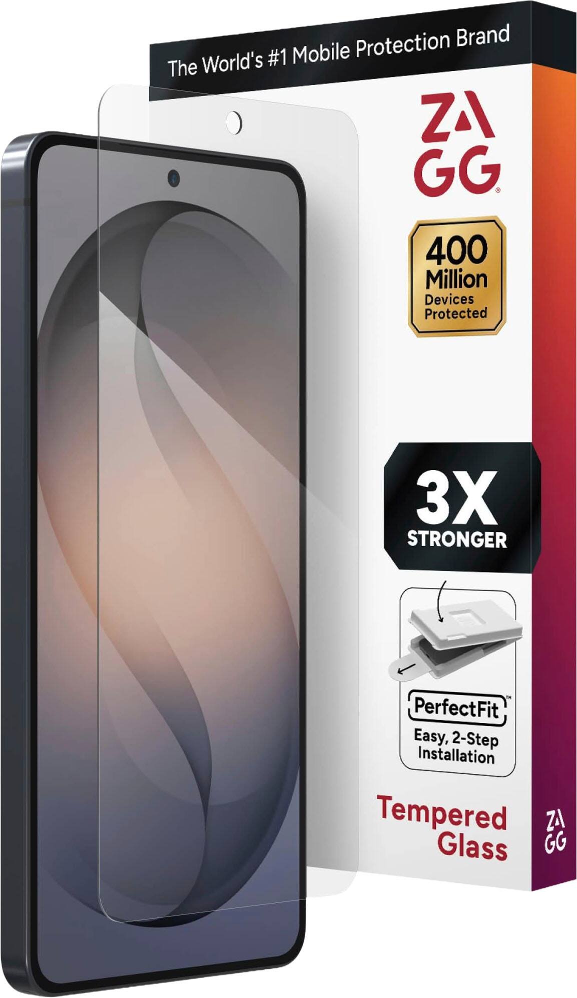 ZAGG - Glass+ Defense Screen Protector for Samsung Galaxy S26 Ultra - Clear