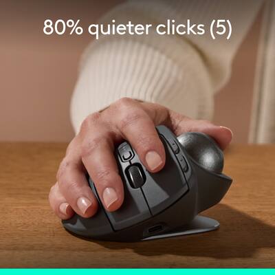 Logitech MX ERGO S PLUS Wireless Ergonomic Trackball Mouse with 6 Logitech MX ERGO S PLUS Wireless Ergonomic Trackball Mouse with 6