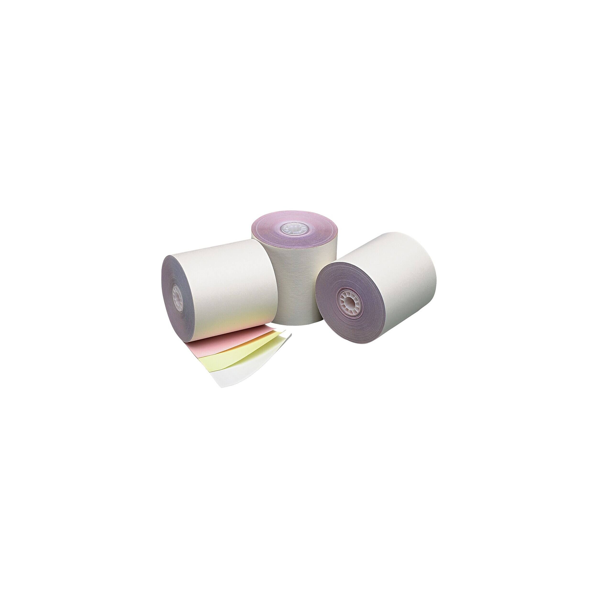 Front. PM Company - PM Company Carbonless Cash Register Paper Rolls, 3" x 70', 50 Rolls/Pack (PMC07638).