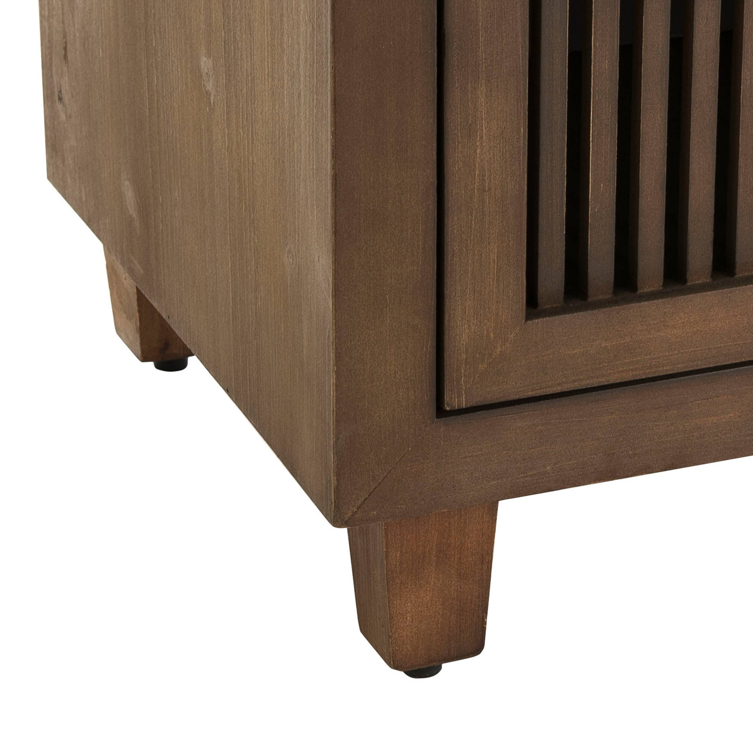 Alt View 14. Adore Decor - Sawyer 2-Drawer Cabinet - Brown.