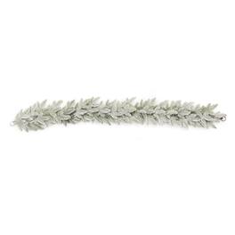 BreeBe - Flocked Pine Garland 6'L - Green, White