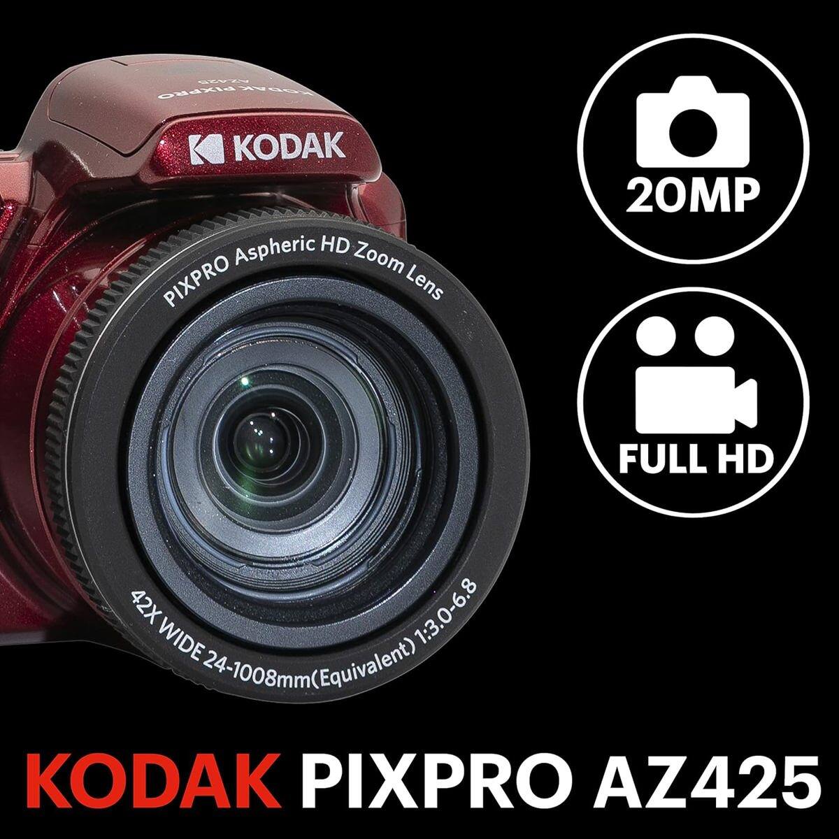 KODAK PIXPRO Aspheric HD Zoom Lens 20MP FULL HD 42X 1:3.0-6.8 WIDE 24-1008mm (Equivalent) KODAK PIXPRO AZ425