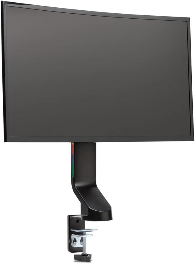 Alt View 3. Kensington - UltraView Free-Standing Monitor Mount, VESA 75x75 & 100x100, 17.6lb Capacity, Height Adjustable - K55512WW - Black.
