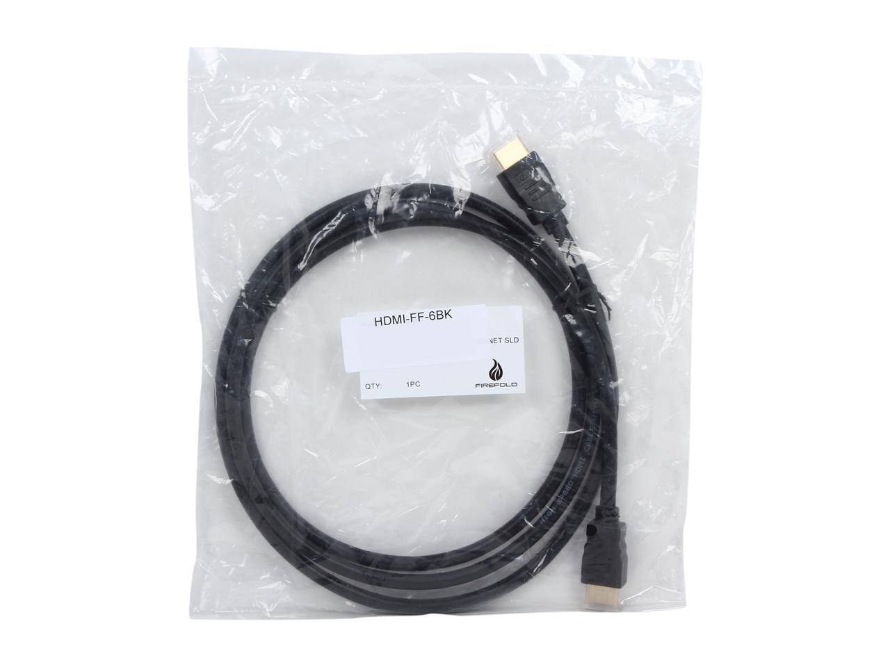 HDMI-FF-6BK  
NET SLD  
QTY: 1PC  
FIREFOLD  
HDMI