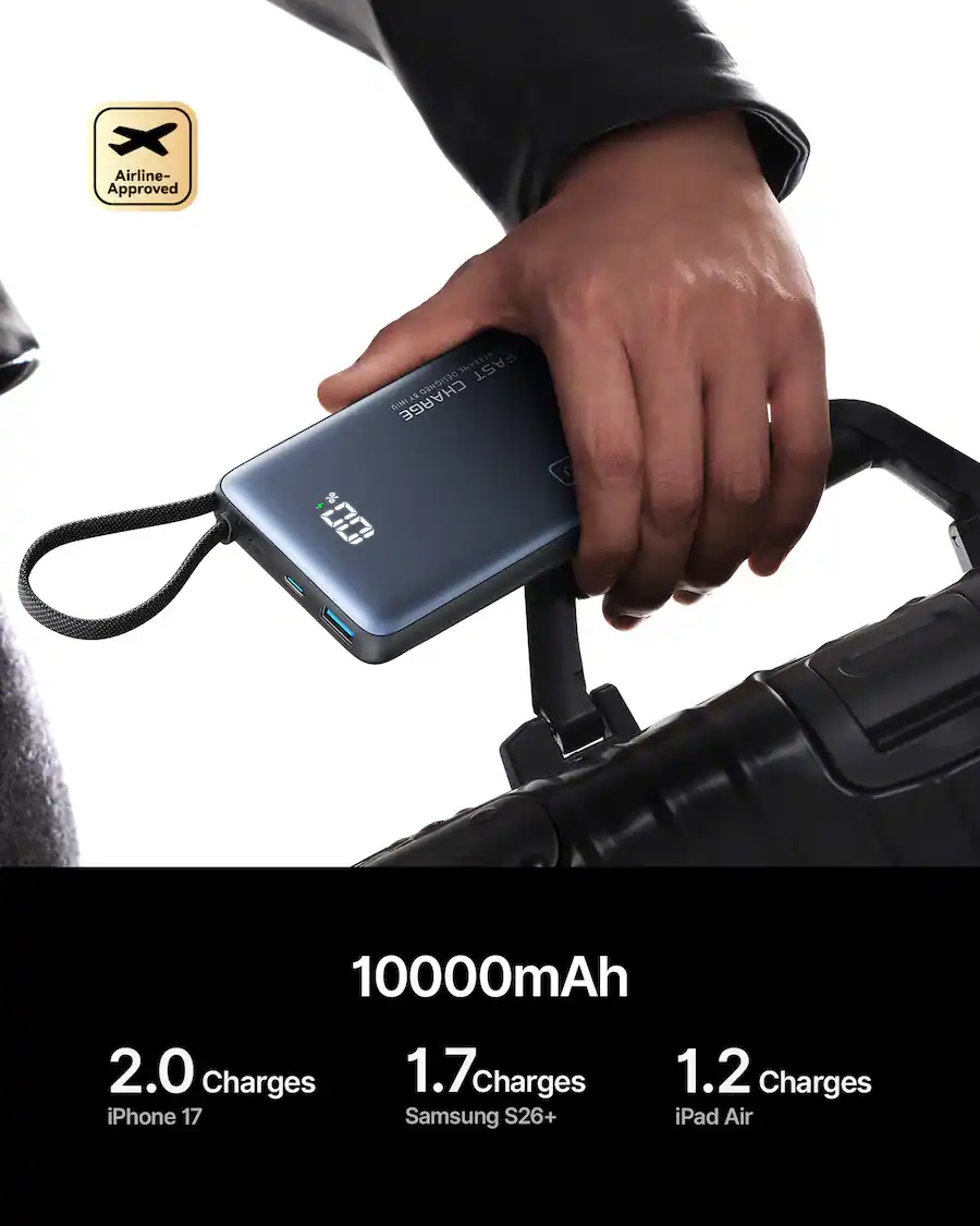 Service Value Display INIU Portable Charger, Compact 10000mAh Power Bank with Built in USB C ...