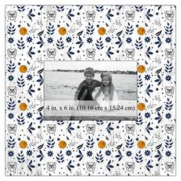 Fan Creations - Butler Bulldogs 10'' x 10'' Floral Pattern Frame - Multicolor