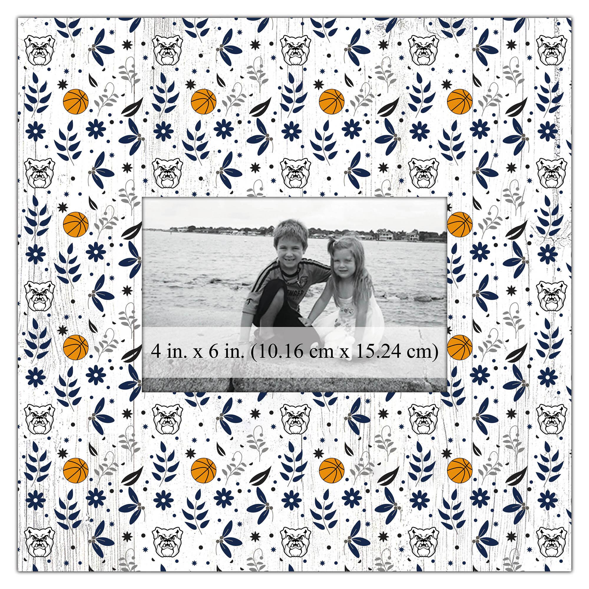 Butler Bulldogs 10'' x 10'' Floral Pattern Frame