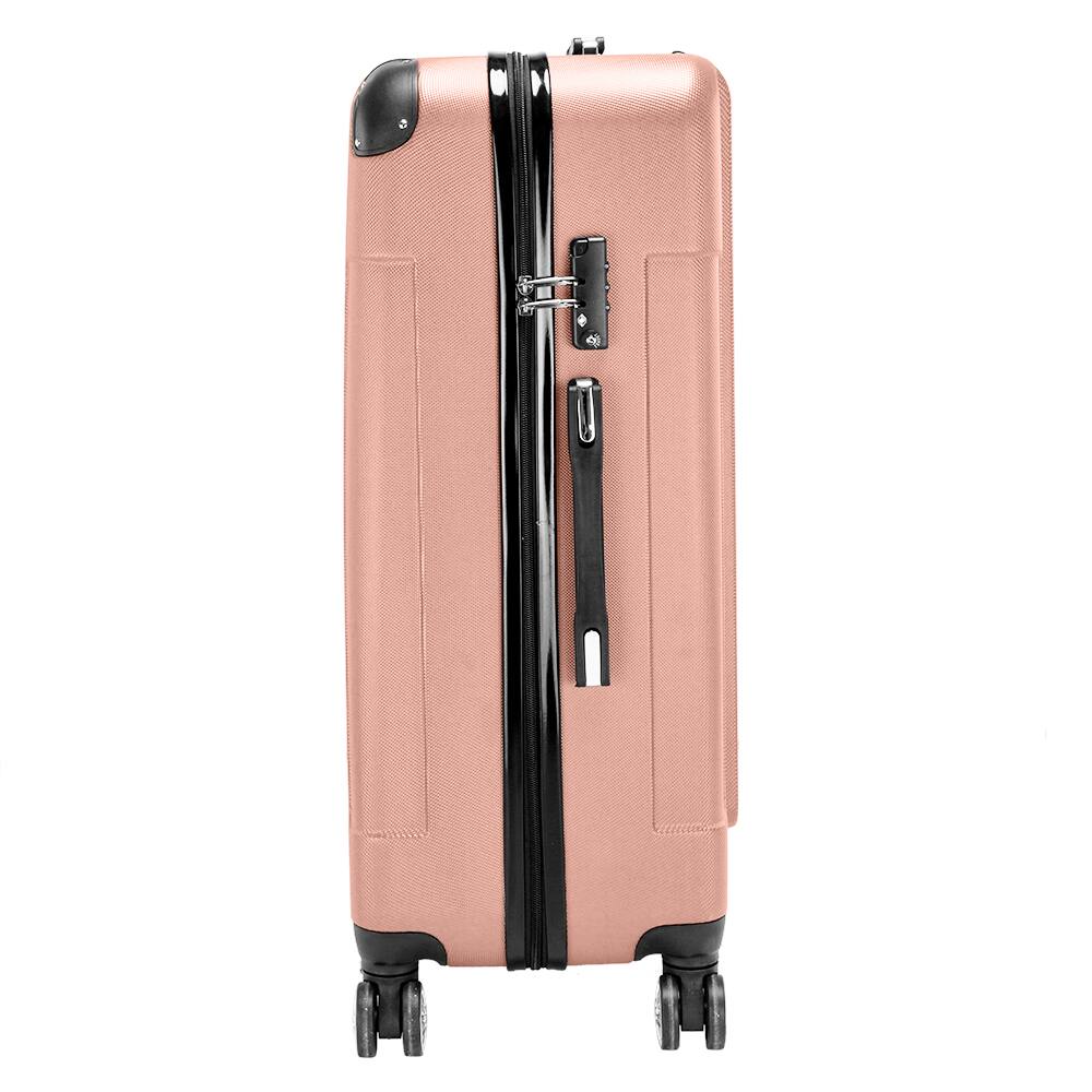 Alt View 5. Winado - 20"/24"/28" 3-Piece Hardshell Carry-On Luggage Set, Lightweight ABS Suitcase with Spinner Wheels & TSA Lock - Rose Gold.