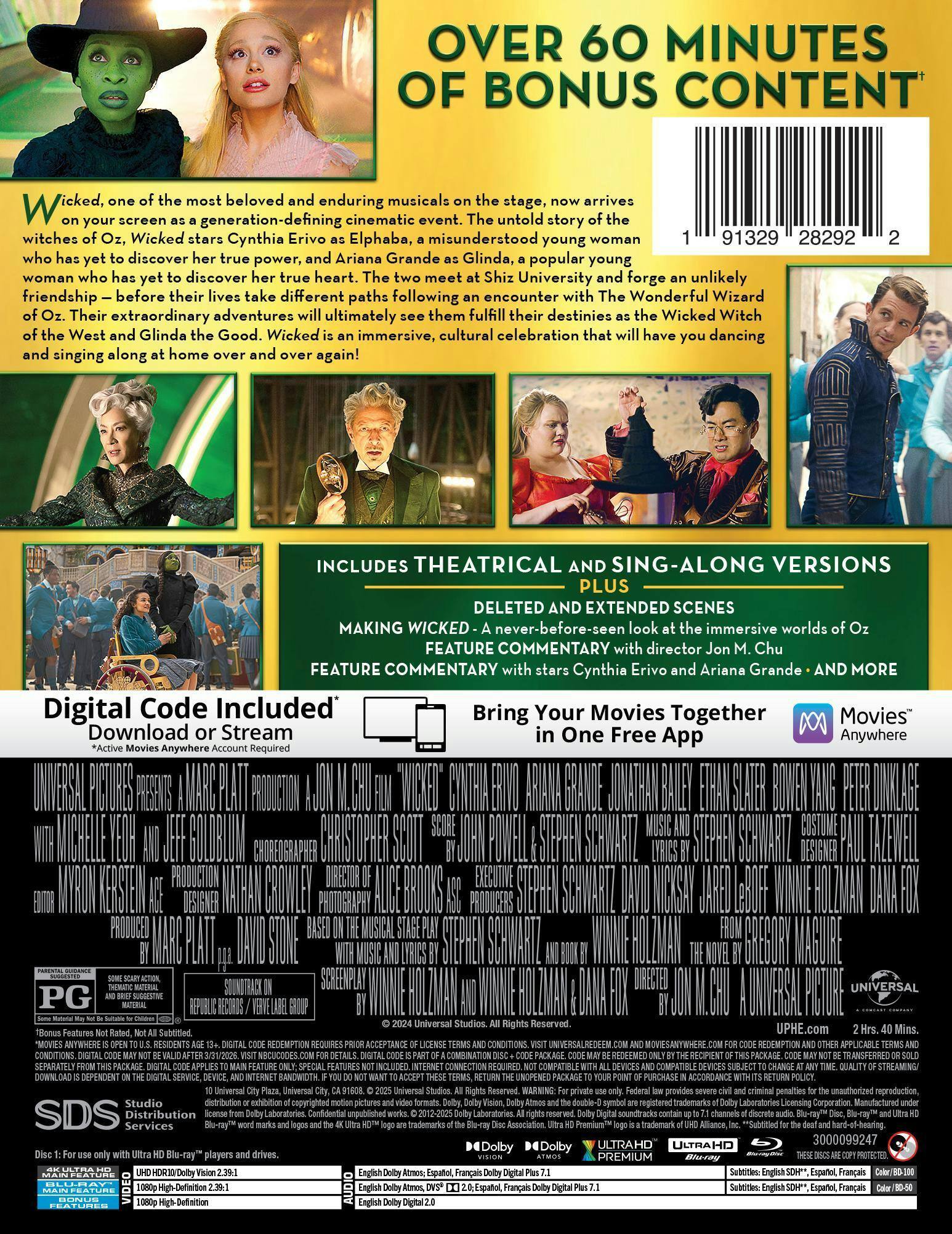 Back. Wicked (Steelbook)   - 4K Blu-Ray.