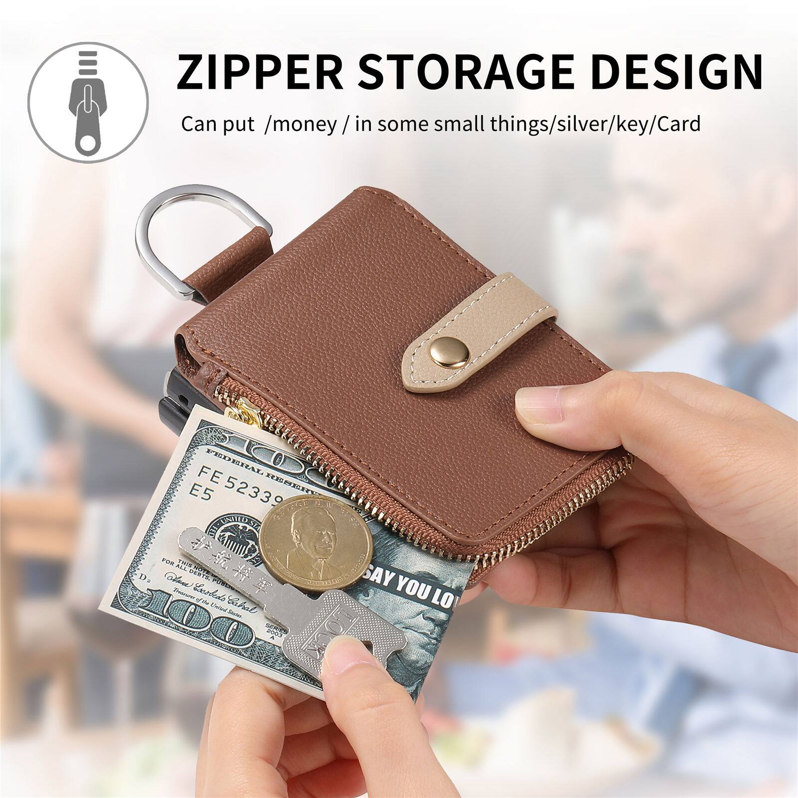 ZIPPER STORAGE DESIGN  
Can put /money/ in some small things/silver/key/Card  

FE FEDERAL E5 FE52339 PRRH VOM 1: odiene cORTE Tora Lardedo Dhaled Chal SUT SAY YOU LO