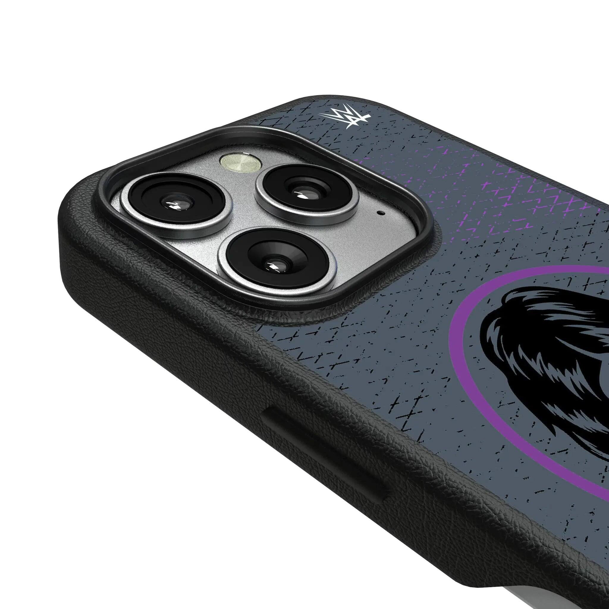 Left. Keyscaper - WWE Steel MagSafe Compatible Phone Case - Apple iPhone 16 - Dominik Mysterio.